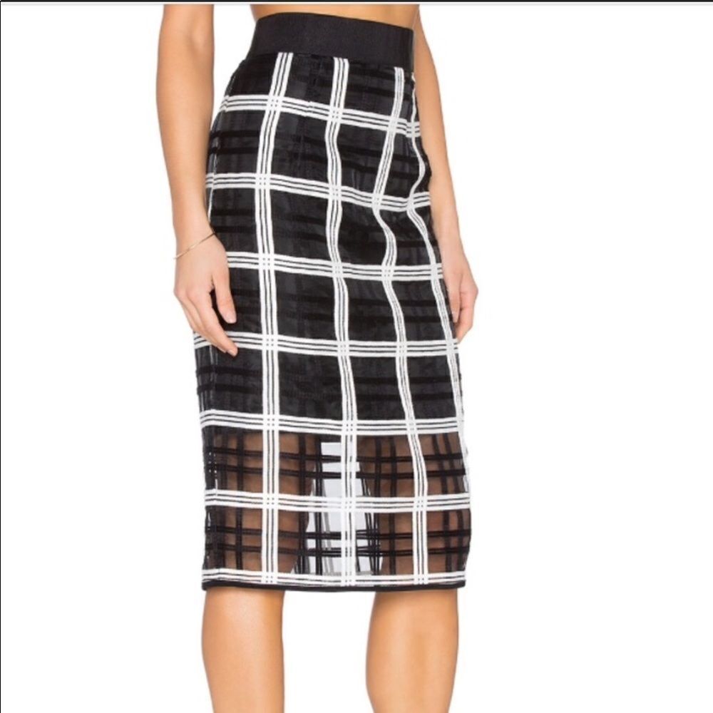 Milly Black Midi Slip Skirt New Size 2